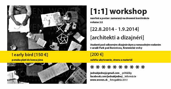 [1:1] workshop pre študentov architektúry a dizajnu